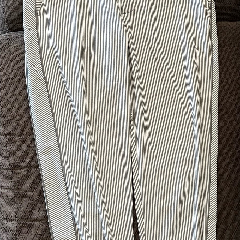 Athleta women’s Black and White Striped Dress Pants